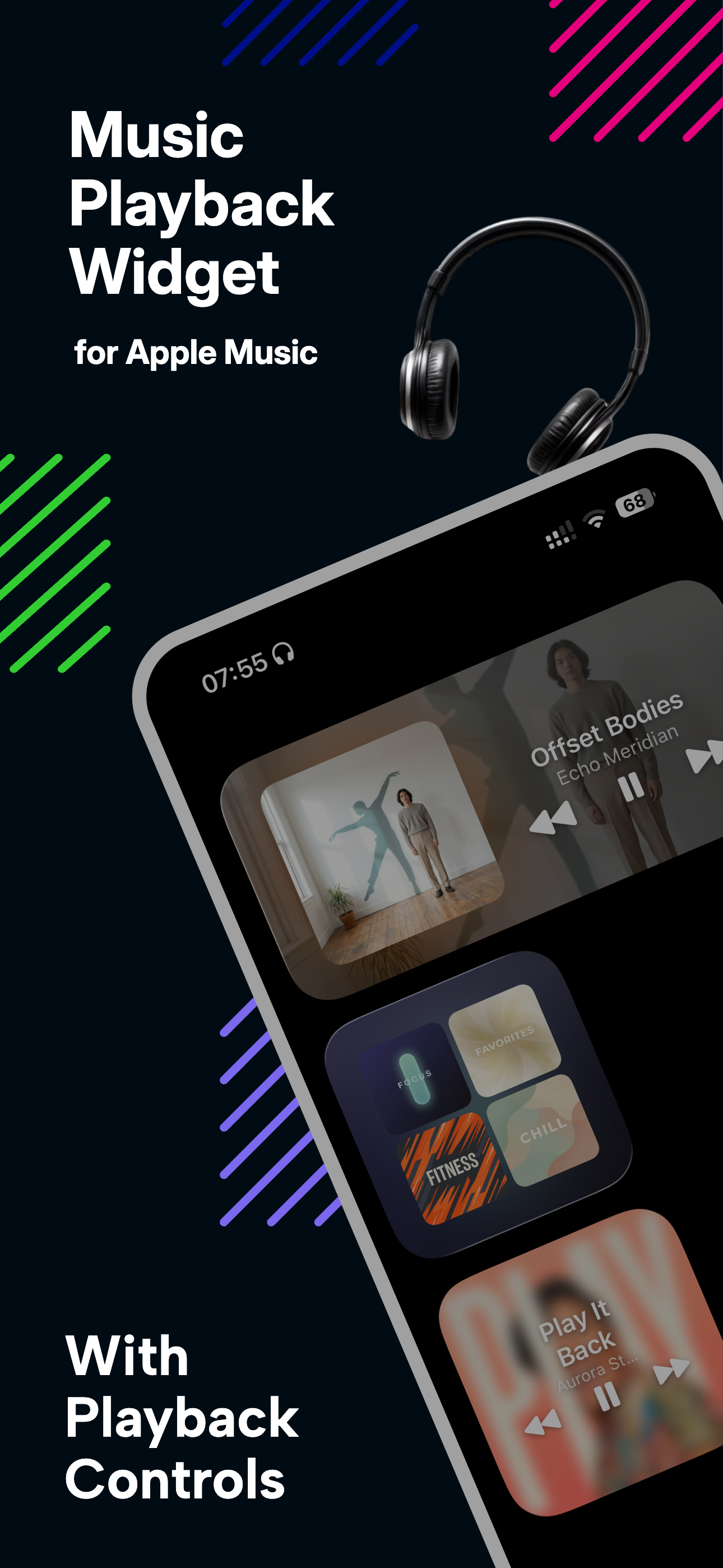 NowPlay Studio — iOS-Widget für Apple Music mit Album-Art-Hintergrund